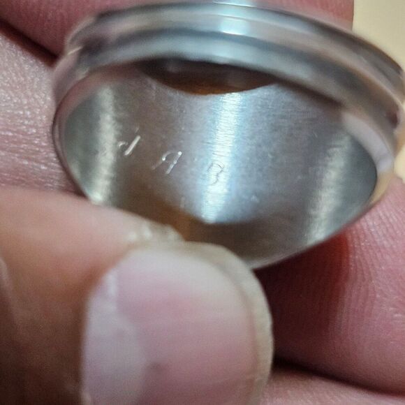 Vintage Y2K beaumont middle school 2000 class ring blue stone Size 8 silver Tone - Picture 4 of 7